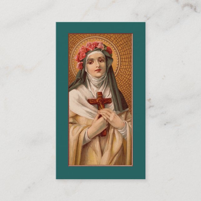 Saint Rose of Lima Prayer or Business Card (Front)