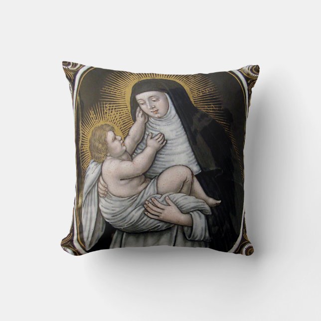 SAINT ROSE OF LIMA THROW PILLOW (Front)