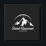Saint-sauveur Canada Ski Resort Skiing Snowboardin Magnet<br><div class="desc">Saint-sauveur Canada Ski Resort Skiing Snowboarding</div>