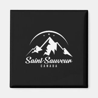 Saint-sauveur Canada Ski Resort Skiing Snowboardin Magnet