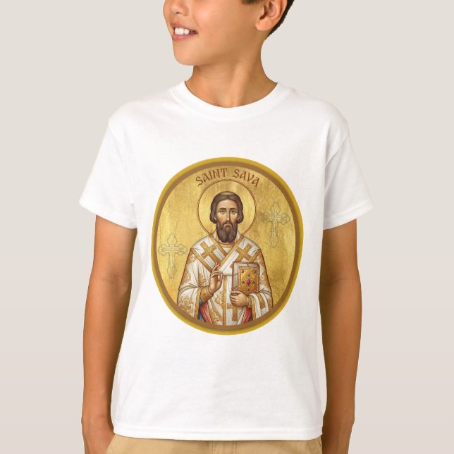Saint Sava Orthodox icon T-Shirt (Front)