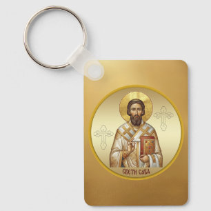 Saint Sava Orthodox icon T-Shirt Keychain