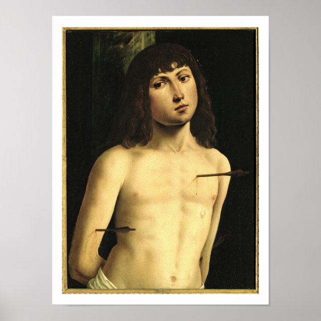 Saint Sebastian, c.1490s (tempera on panel) Poster (Front)