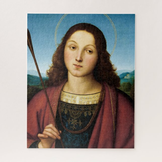 Saint Sebastian, San Sebastiano by Raphael Jigsaw Puzzle (Vertical)