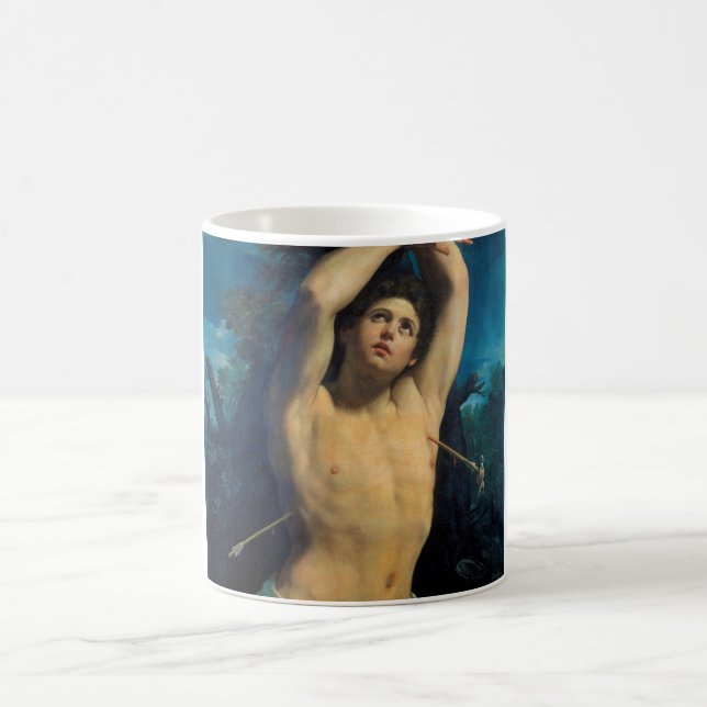 Saint Sebastian (St. Sebastian), Guido Reni Coffee Mug (Center)