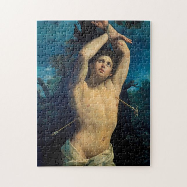 Saint Sebastian (St. Sebastian), Guido Reni Jigsaw Puzzle (Vertical)