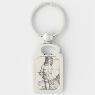 Saint Sebastian Tied to a Column by Albrecht Durer Keychain