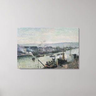 Saint-Sever Port, Rouen, 1896 Canvas Print