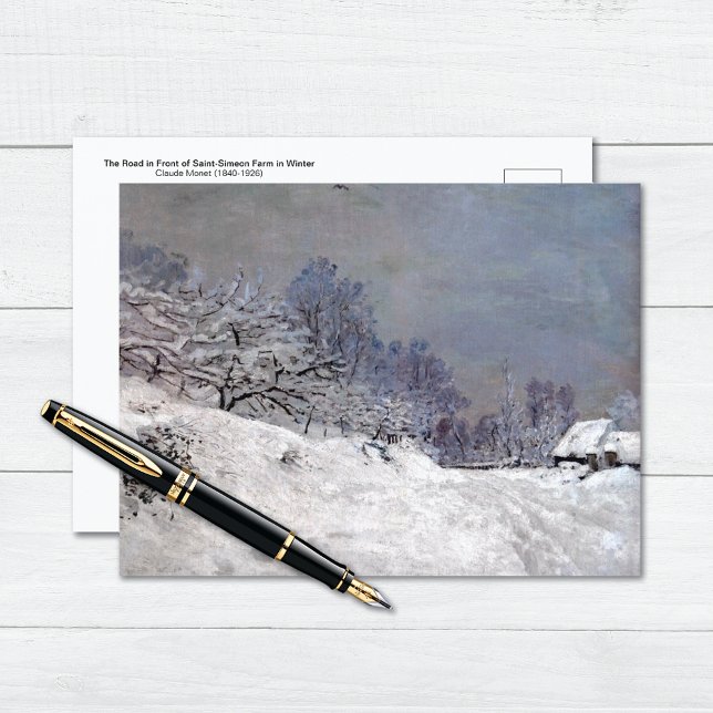 Saint-Simeon Farm in Winter Claude Monet Postcard (Creator Uploaded)
