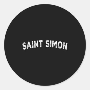 Saint Simon  Classic Round Sticker