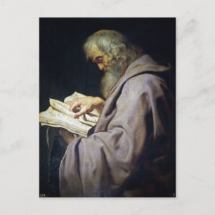Saint Simon  Peter Paul Rubens oil portrait Postcard
