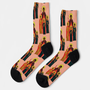 Saint Sophia and Her Daughters The Eternal Virtues Socks