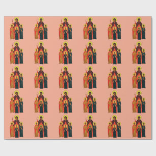 Saint Sophia and Her Daughters The Eternal Virtues Wrapping Paper
