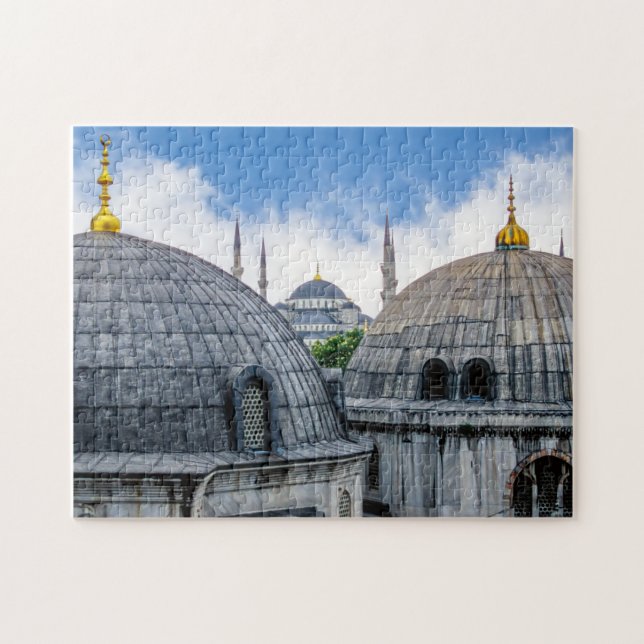 Saint Sophie Cathedral and Blue Mosque - Istanbul Jigsaw Puzzle (Horizontal)