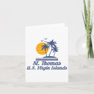 Saint St Thomas Us Virgin Islands Beach Caribbean Card