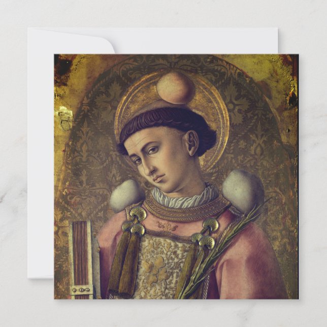 Saint Stephen (by Carlo Crivelli, 1476) (Front)