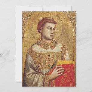 Saint Stephen by Giotto Invitation