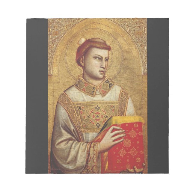 Saint Stephen by Giotto Notepad (Front)