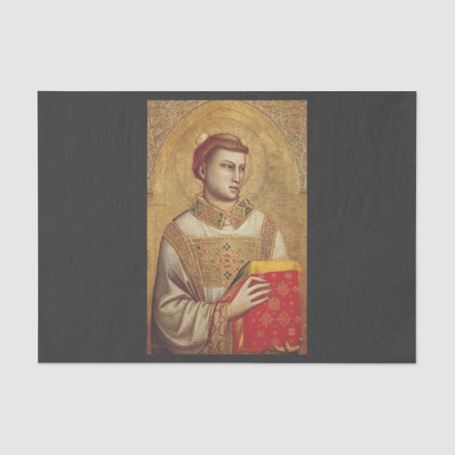 Saint Stephen by Giotto Tissue Paper (Front)