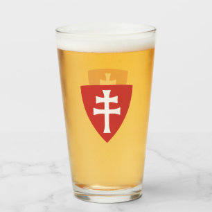 saint stephen hungarian cross symbol hungary king  glass