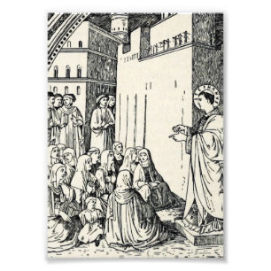 Saint Stephen Preaching by Fra Angelico Photo Print