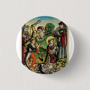 Saint Stephen Protomartyr First Martyr 1 Inch Round Button