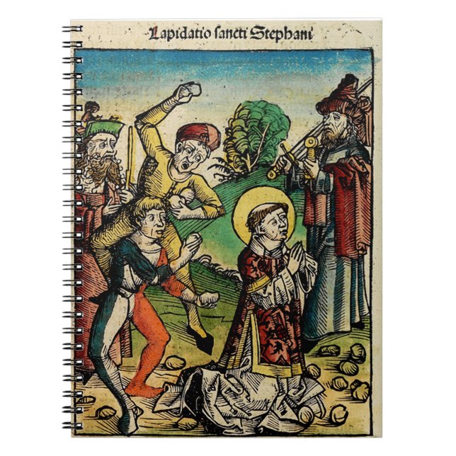 Saint Stephen Protomartyr First Martyr Notebook (Front)