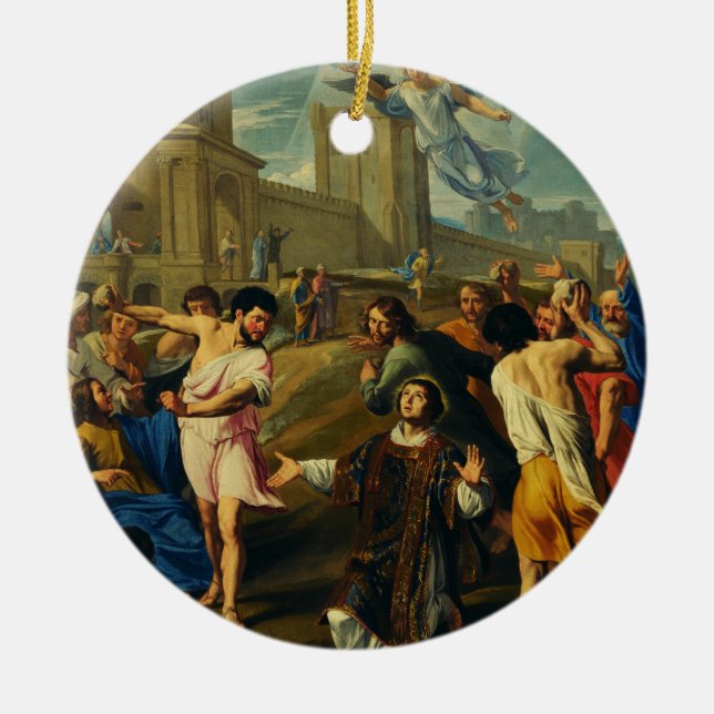 Saint Stephen the Protomartyr Art Iconography Ceramic Ornament (Front)