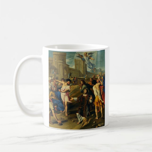 Saint Stephen the Protomartyr Art Iconography Coffee Mug (Left)