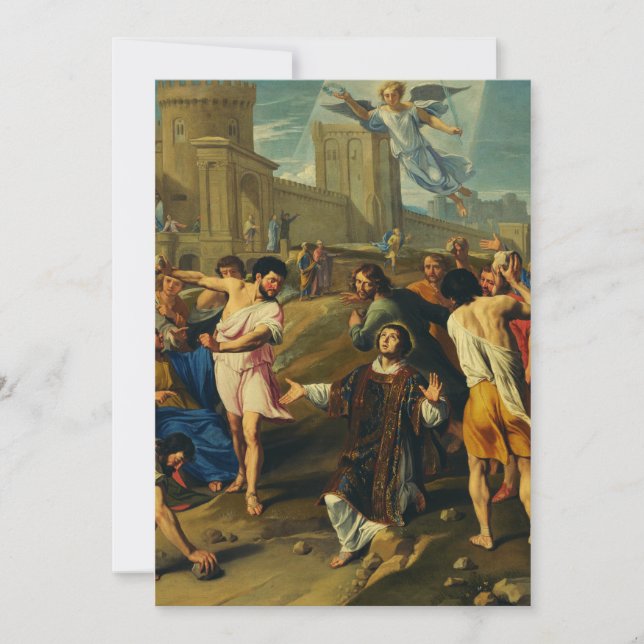 Saint Stephen the Protomartyr Art Iconography Invitation (Front)