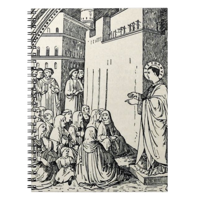 Saint Stephen the Protomartyr Fine Art Iconography Notebook (Front)