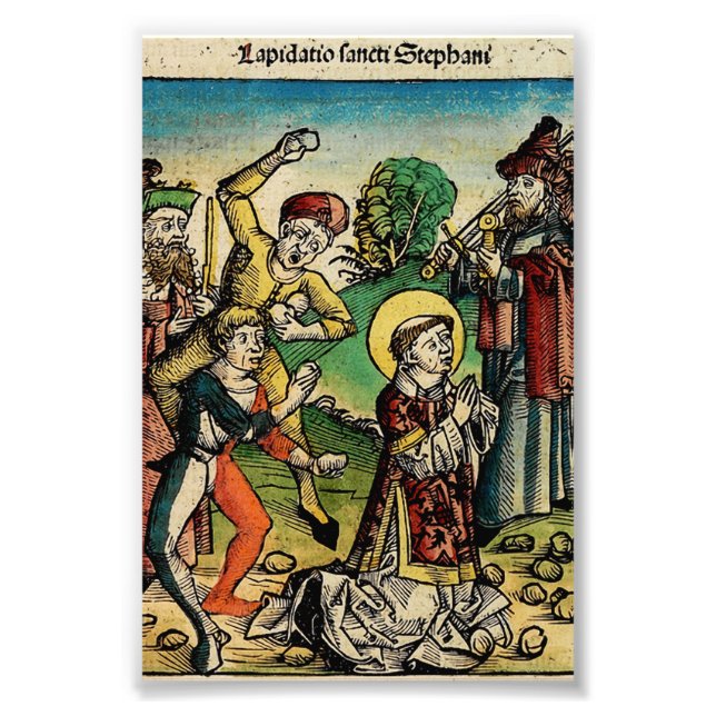 Saint Stephen the Protomartyr Fine Art Iconography Photo Print (Front)