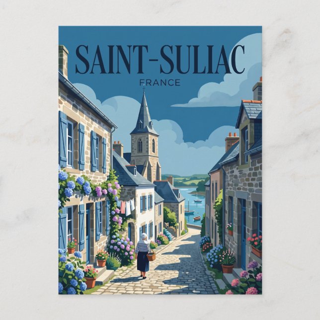 Saint-Suliac France Postcard (Front)