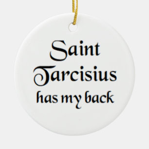 saint tarcisius ceramic ornament