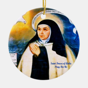 Saint Teresa of Avila Ceramic Ornament