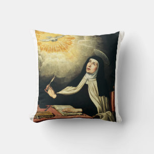 Saint Teresa of Avila Throw Pillow