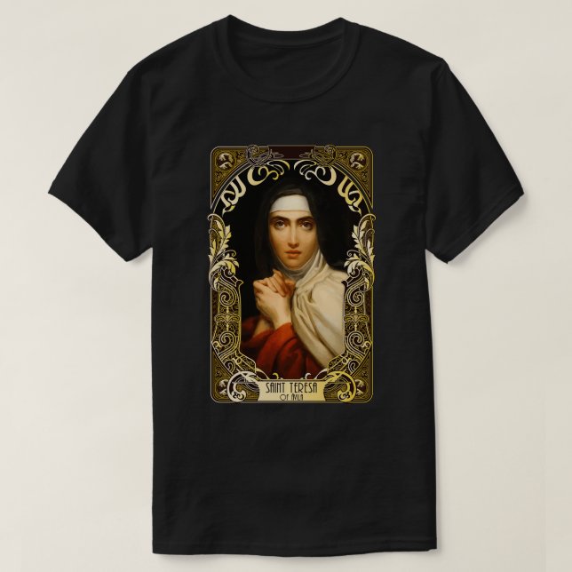 Saint Teresa of Avila Women Doctors of the Church  T-Shirt (Design Front)