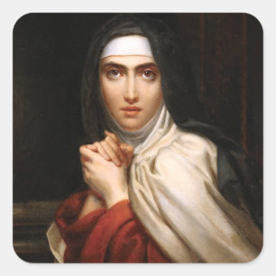 Saint Teresa of Jesus Square Sticker