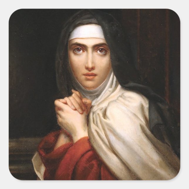 Saint Teresa of Jesus Square Sticker (Front)