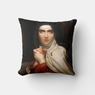 Saint Teresa of Jesus Throw Pillow