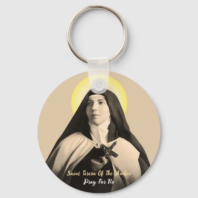 SAINT TERESA OF THE ANDES KEYCHAIN (Front)