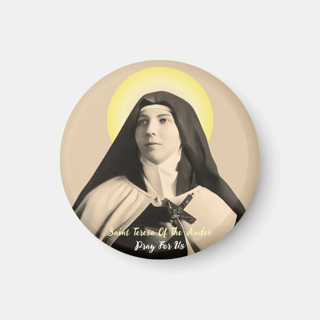 SAINT TERESA OF THE ANDES MAGNET (Front)