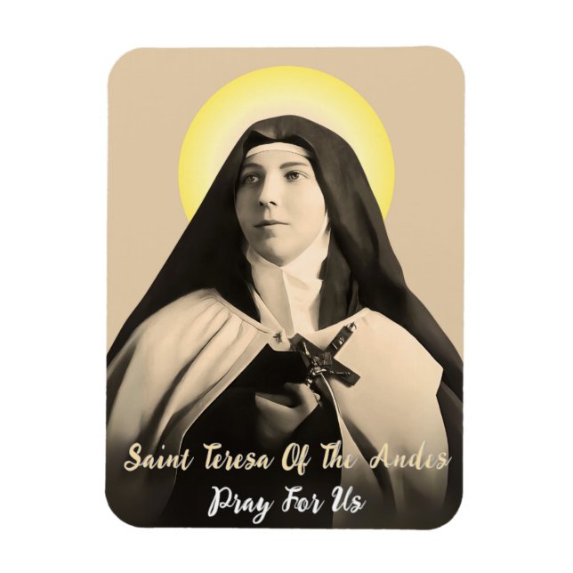 SAINT TERESA OF THE ANDES MAGNET (Vertical)