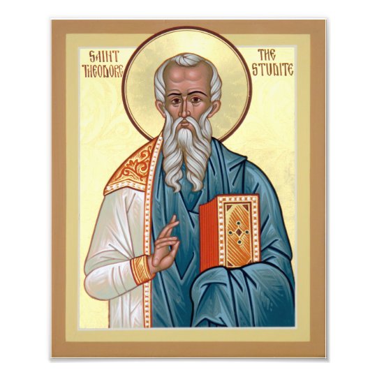 Saint Theodore the Studite Icon Photo Print Zazzle.ca