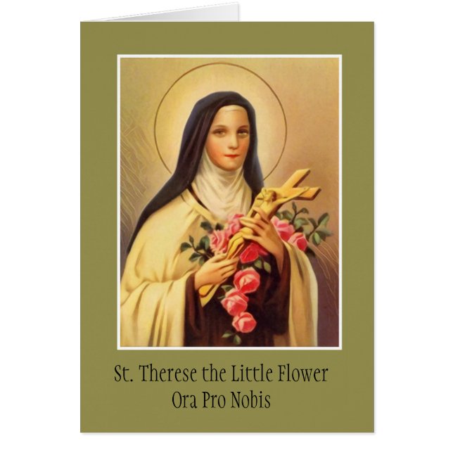 Saint-Thérèse de Jésus Infant Crucifix Rose (Devant)