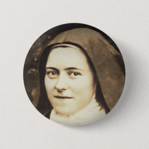 SAINT THERESE OF LISIEUX 2 INCH ROUND BUTTON