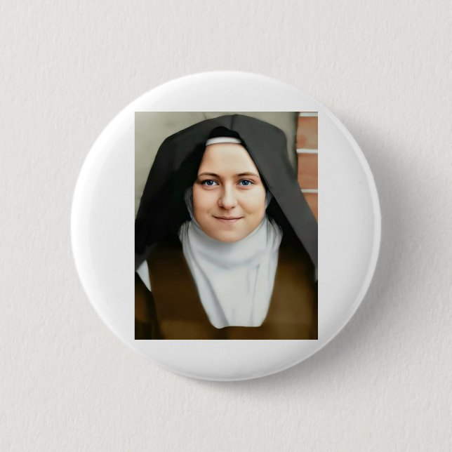 saint therese of lisieux 2 inch round button (Front)