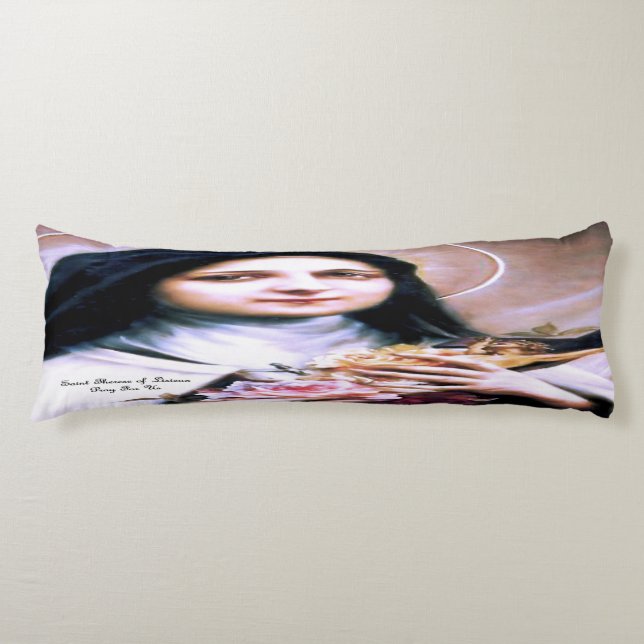 Saint Therese of Lisieux Body Pillow (Front)