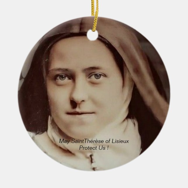 Saint Therese Of Lisieux Ceramic Ornament (Front)