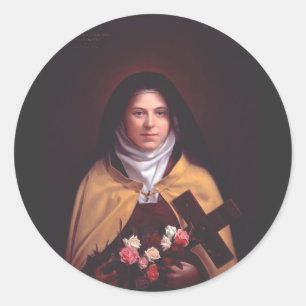 Saint Therese of Lisieux Classic Round Sticker